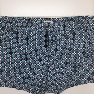 Ava & Viv Blue Stretch mid Rise stretch Shorts